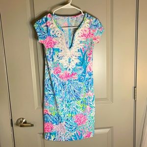 Lilly Pulitzer Colorful Casual T-Shirt Dress